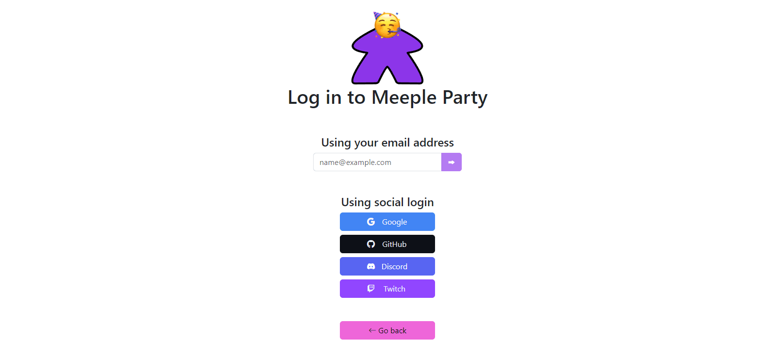 Custom login page