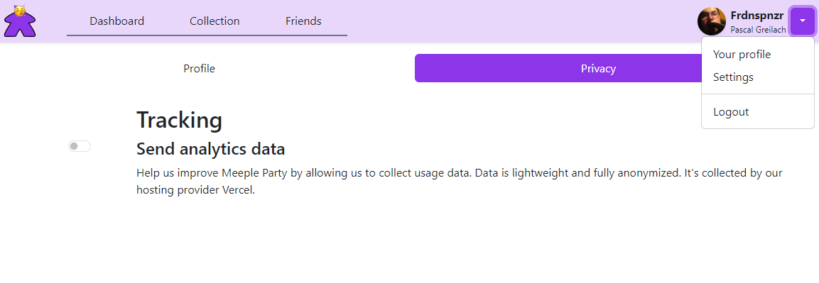 Sending analytics data is now optional